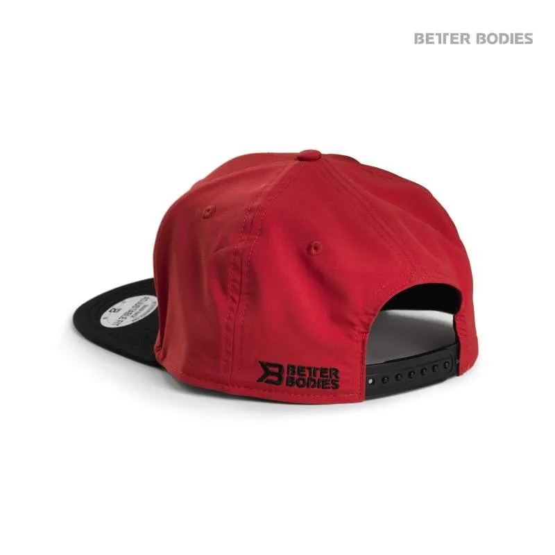 Better Bodies Flat Bill Cap - Red-Black