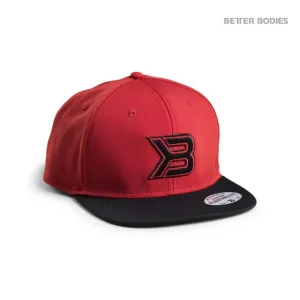 Better Bodies Flat Bill Cap - Red-Black