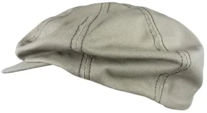 Dobbs Khaki Newsboy Cap 100% Cotton Size XL
