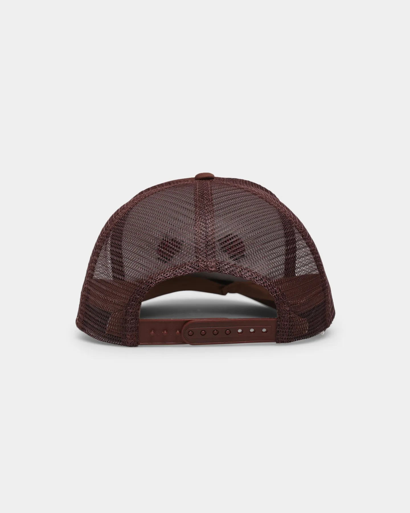 Goat Crew Metal Trucker Snapback Brown