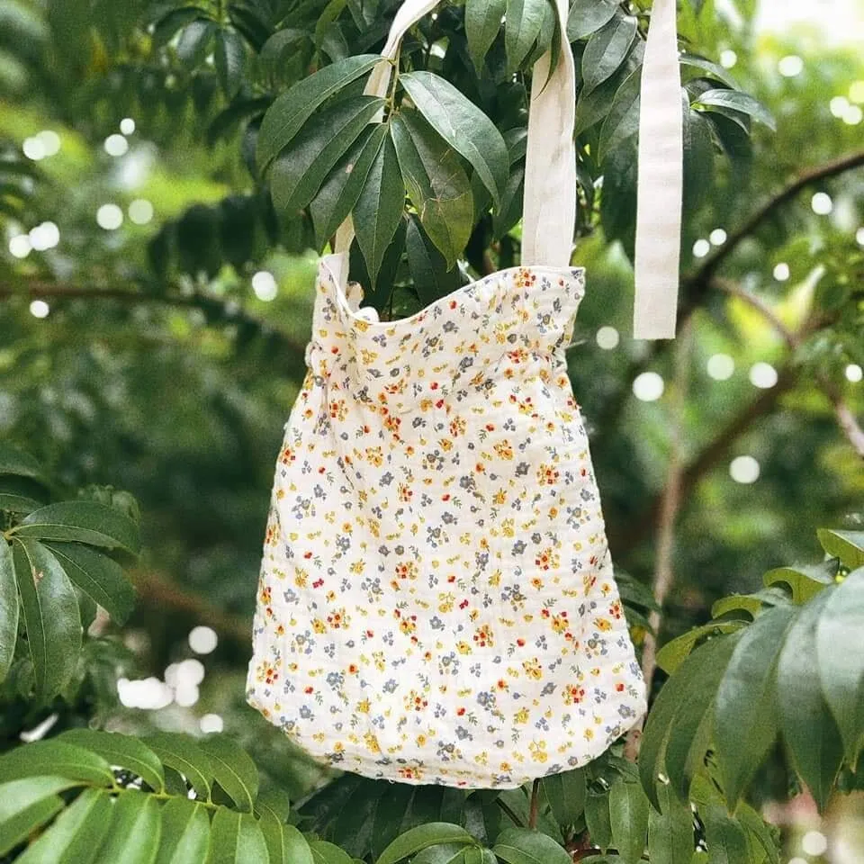 Hand Embroidered Bags Little Flowers Tote