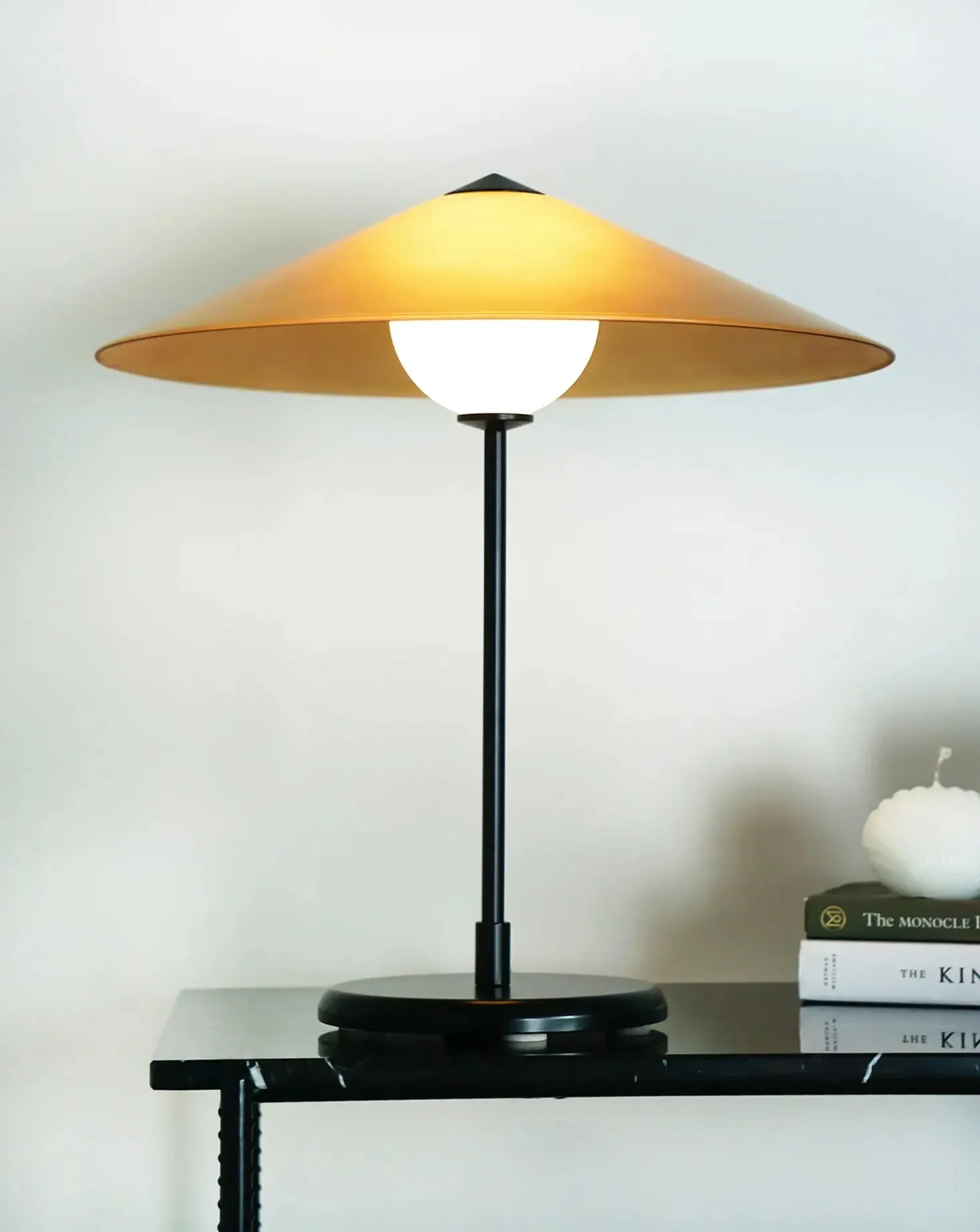 Marsha Table Lamp in Honey Amber