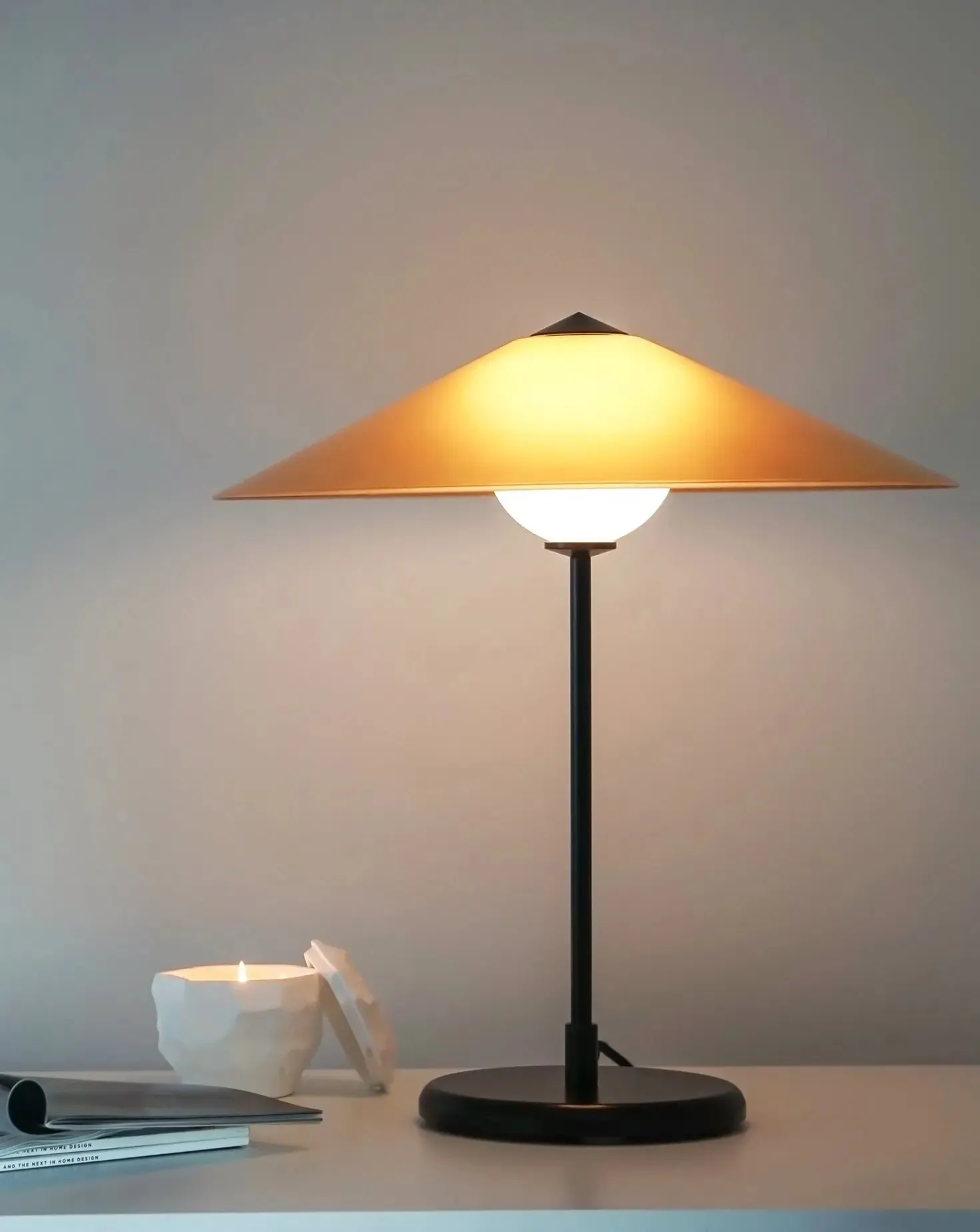 Marsha Table Lamp in Honey Amber