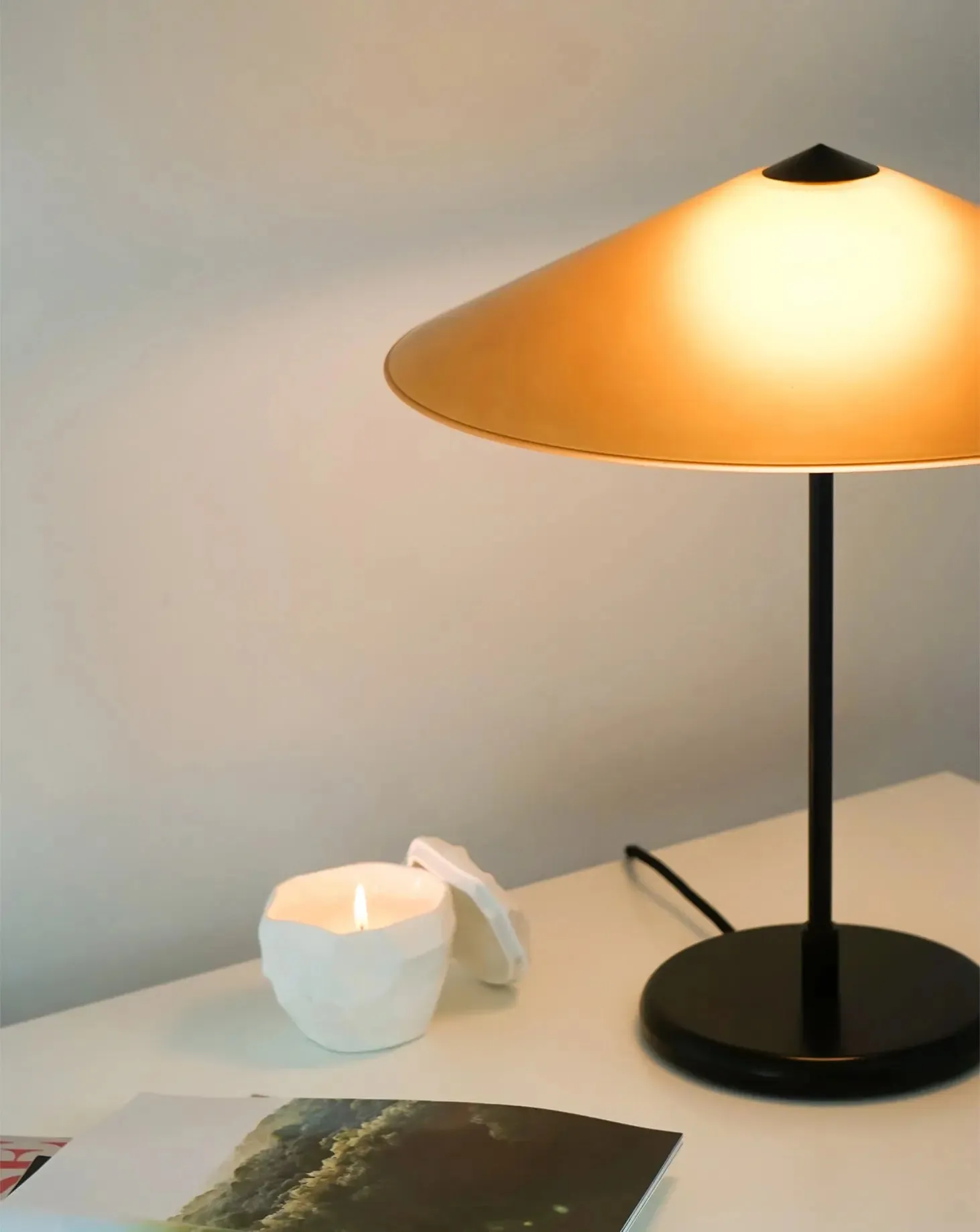 Marsha Table Lamp in Honey Amber