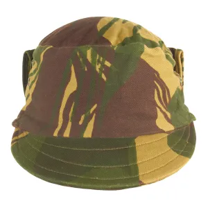 Original Rhodesian Bush War Era Unissued Rhodesian Brushstroke Camouflage Pattern Keko (Swallowtail) Patrol Cap With Neck Protector - Size 7